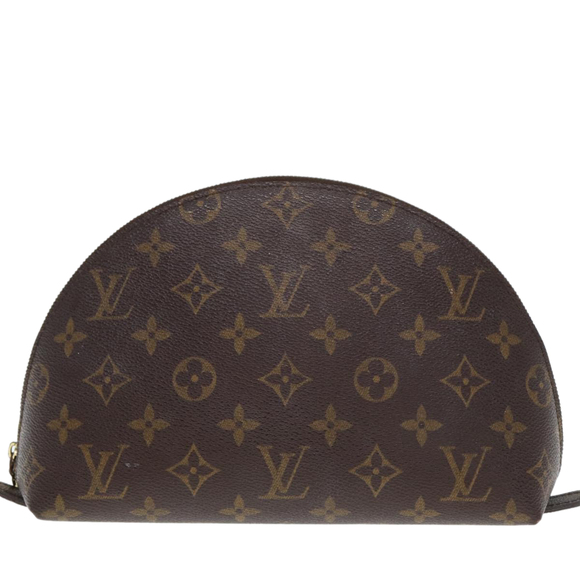 LOUIS VUITTON Monogram Trousse Demi Ronde Cosmetic Pouch M47520 LV Auth 76783 - Picture 13 of 16